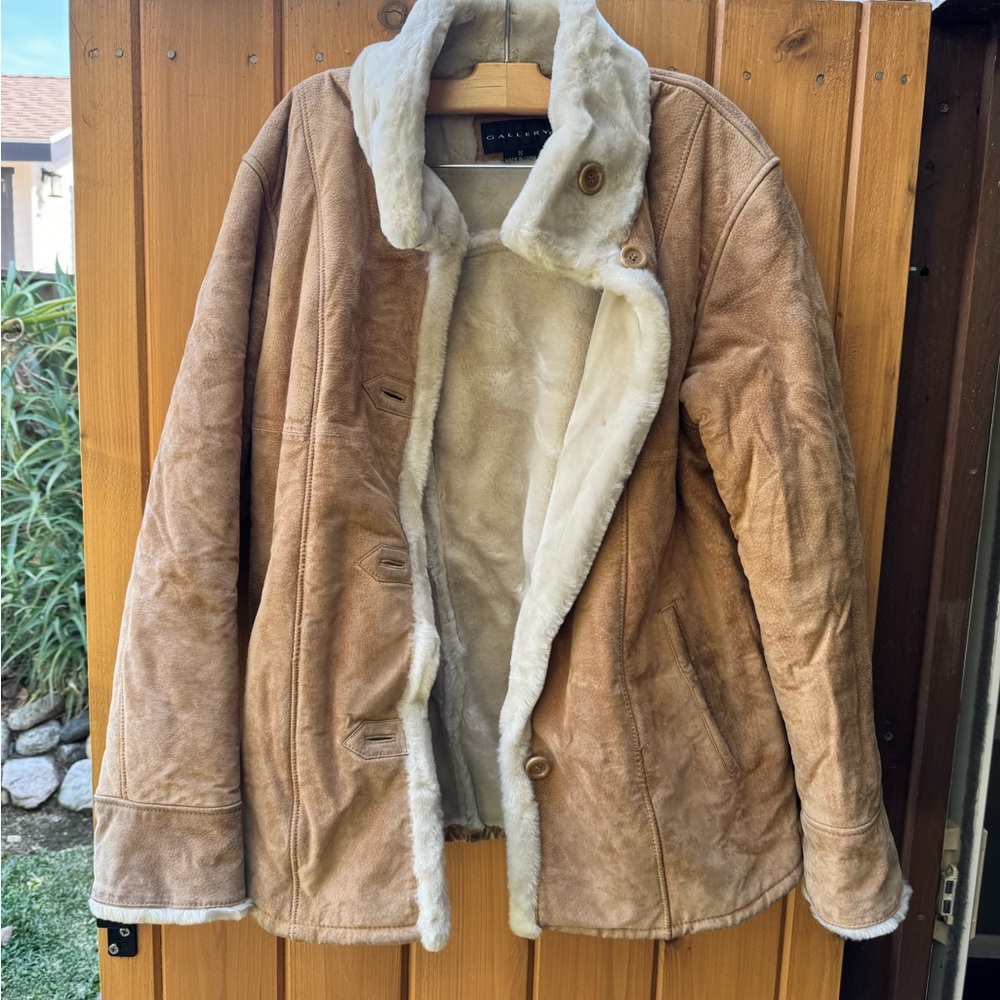 Gallery - Tan Lined Leather Jacket